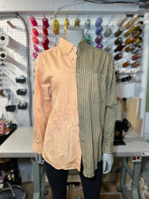 M - Orange Green Split Dye Flannel